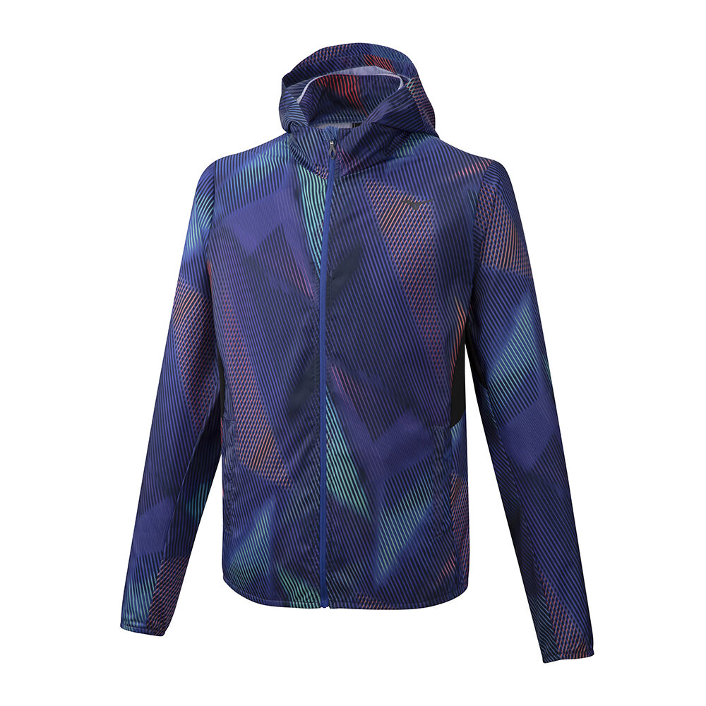 Mizuno Hoodie Férfi Jacke Kék YMU863402